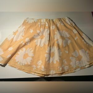 American Eagle cotton skirt cream and orange floral